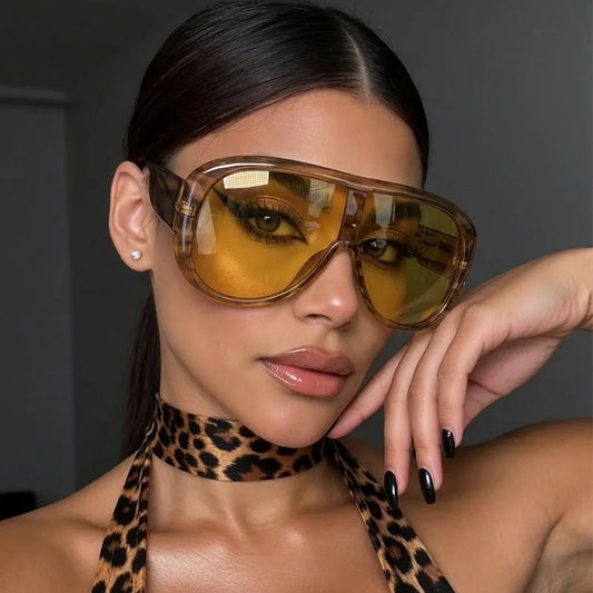 Oversized Large Frame Cat Eye Sunglasses