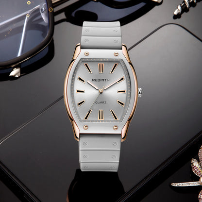 Casual Silicone Strap Quartz Watch