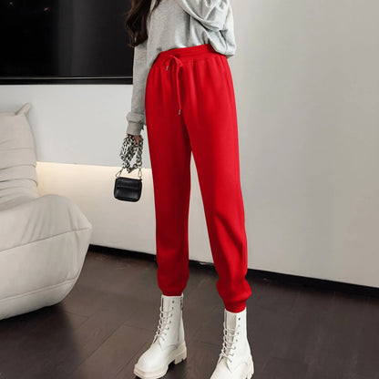 Straight Leg Elastic Waist Pants