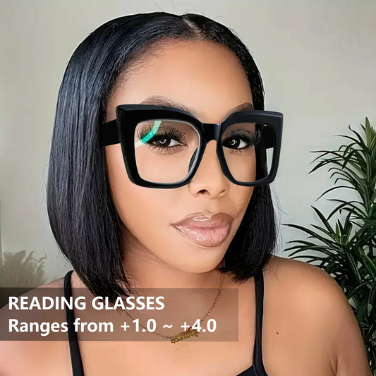 Cat Eye Large Frame Presbyopia Reading Glasses