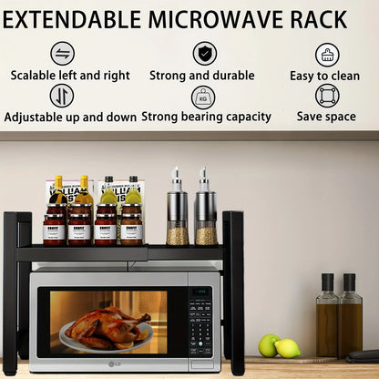 Expandable Microwave Shelf Microwave Holder
