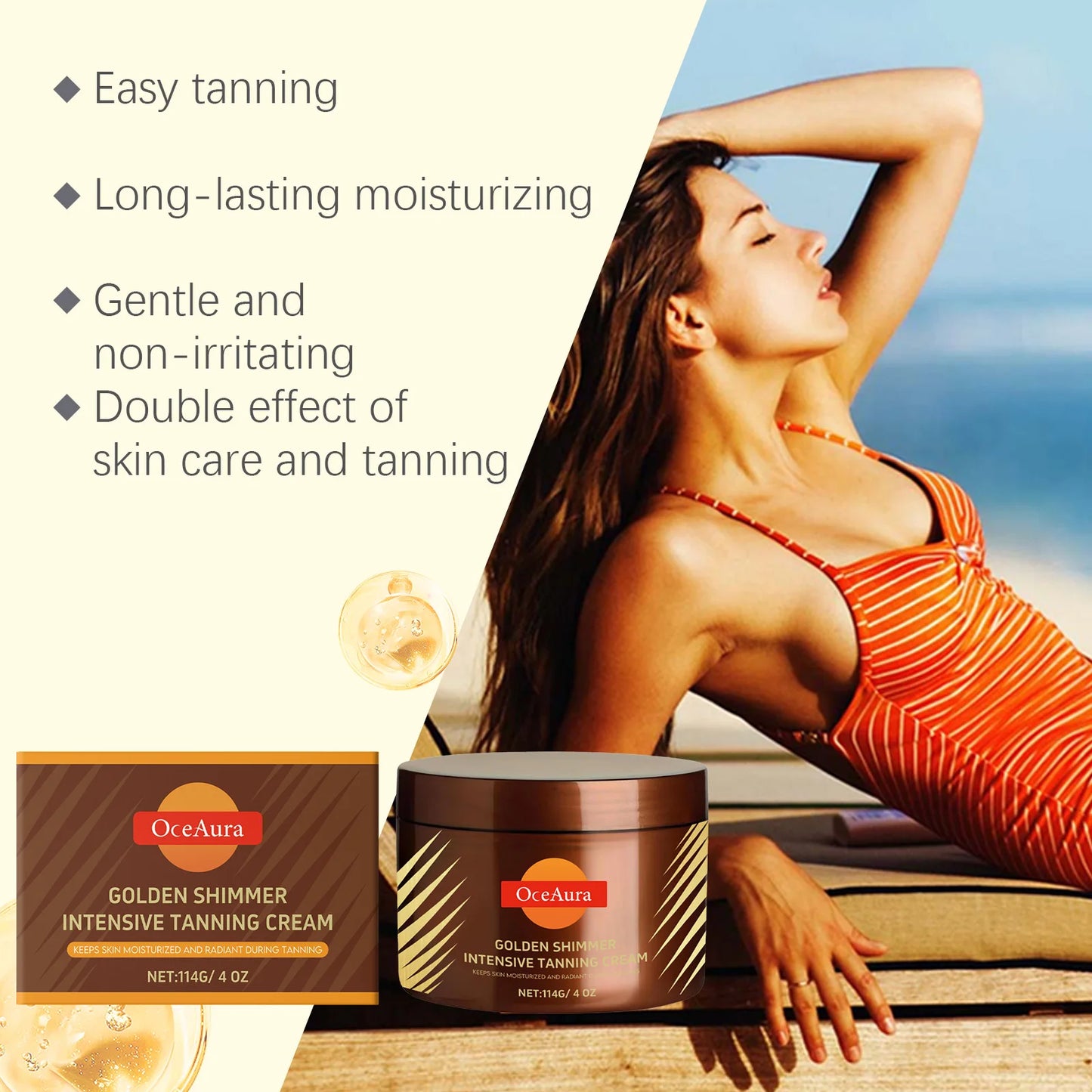Carrot Natural Self Tan Lotion Body Tanning Cream