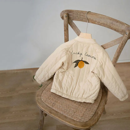 1-6Y Spring Thickened Cotton Baby Warm Coat Toddler Jacket