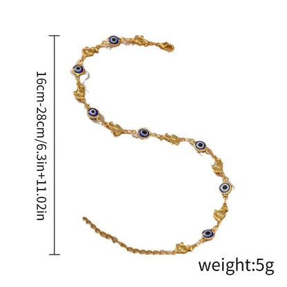 Bohemian Evil Eye Daisy Flower Anklets  Bracelet