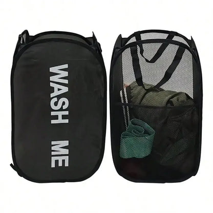 Portable Mesh Pop Up Laundry Hamper Wide