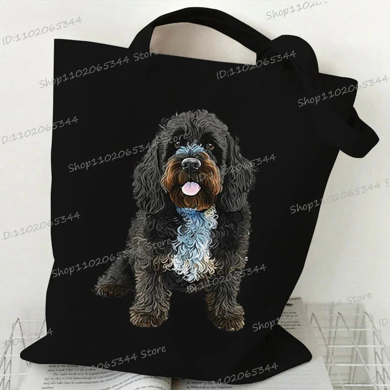Animal Dog Series Canvas Tote Bag