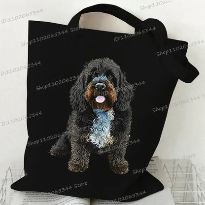 Animal Dog Series Canvas Tote Bag