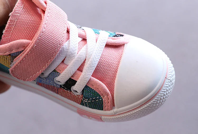 Canvas Casual Breathable Checkered Sneakers