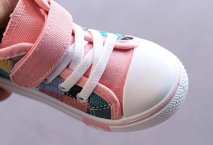 Canvas Casual Breathable Checkered Sneakers