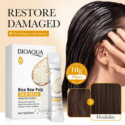 Rice Milk Hair Mask Soft Smooth Hair Care