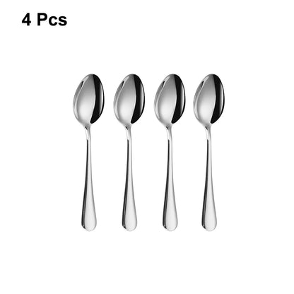 4/6/12 Pieces Gold Dessert Stirring Spoons Set