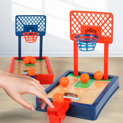 Mini Desktop Board Basketball Hoop Finger Shooting Machine Toys