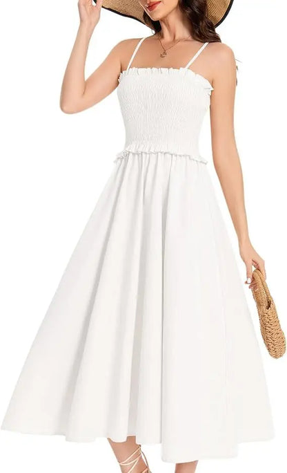 French Holiday Style Elegant Strap Cross-Border Dress