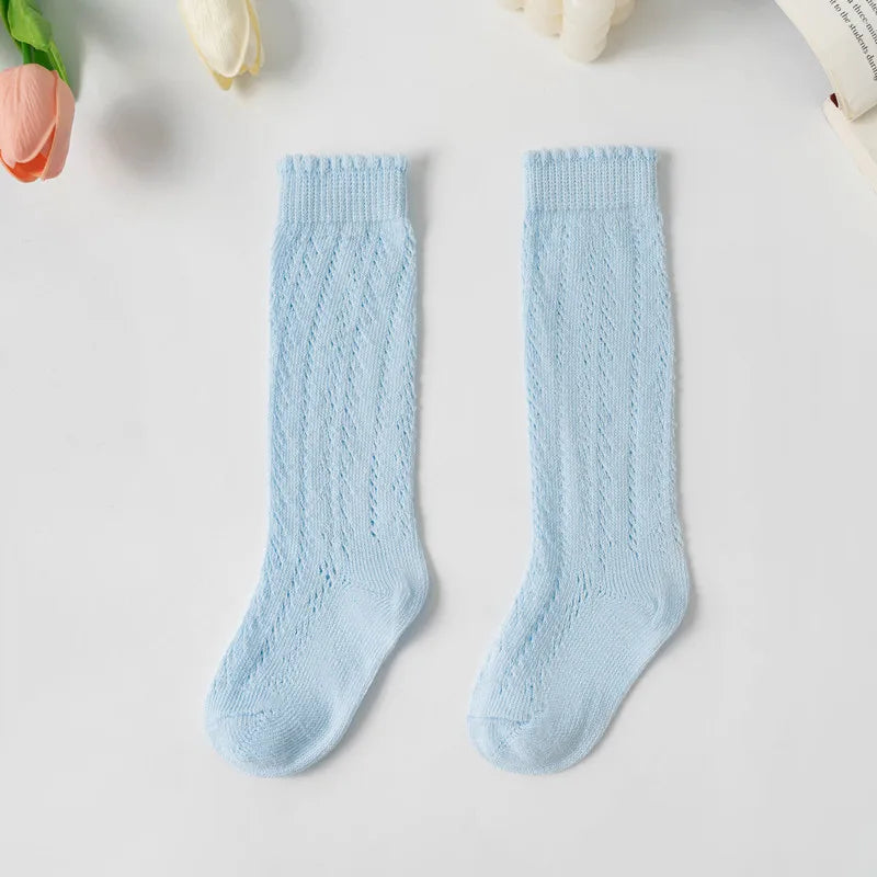 Kids Knee High Socks Toddlers Mesh Baby Girls