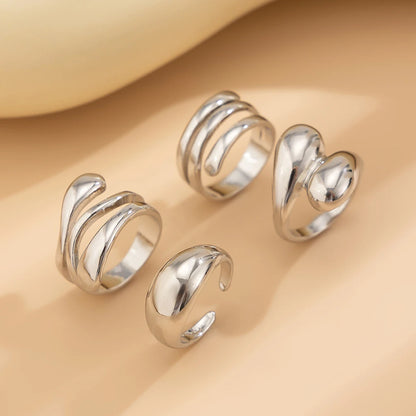 DANA 4Pcs Irregular Rings Set