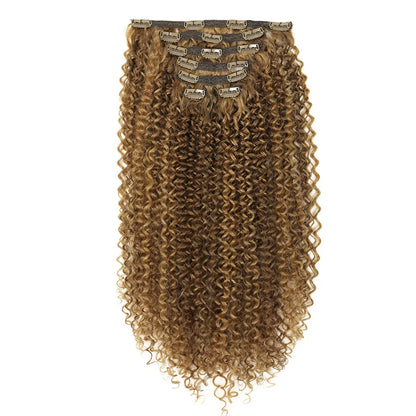 26inch Synthetic Jerry Curly Clip In Hair Extension