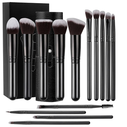 14PCS Makeup Brushes Soft Fluffy Foundation Blush Set