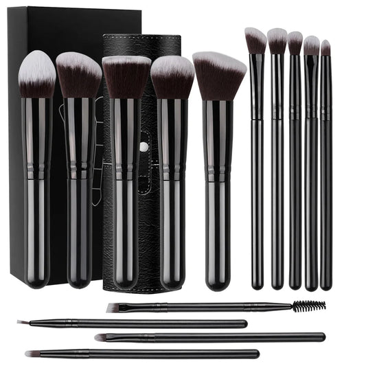 14PCS Makeup Brushes Soft Fluffy Foundation Blush Set