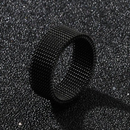 DANA 8mm Wide Titanium Couple Rings