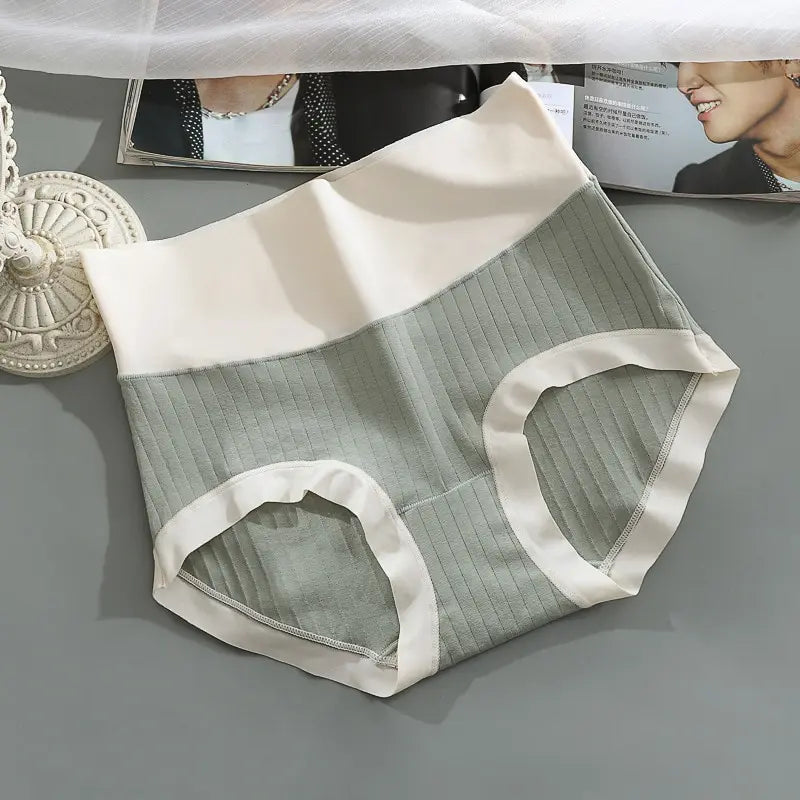 Lencería de algodón de talle alto y seda de hielo