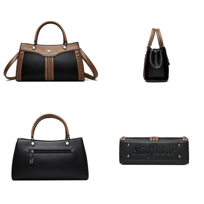 Luxury Multi Layered High Quality Soft Leather Messenger Bag