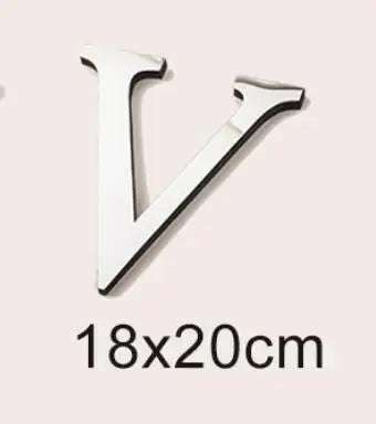 20cm Big Size 3D English Letters Acrylic Mirror