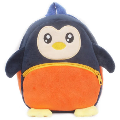 3D School Bags Cartoon Print Plush Kids Backpack Kindergarten Mini Bag
