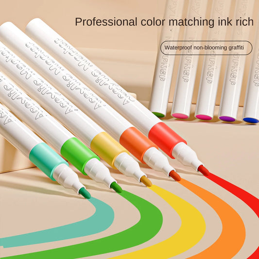 Markers Paper-friendly No Peeling Water-based 80/24 Colors
