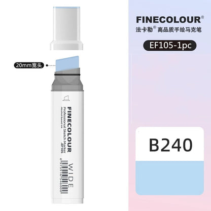 Finecolour 20mm Wide Markers Alcohol Line Sketching Art Markers Pen