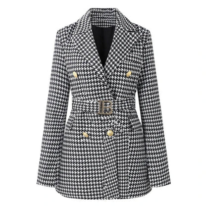 Long Sleeve Buttons Double Blazer Jacket