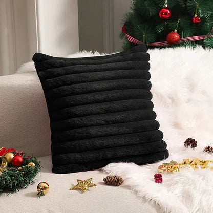 Faux Rabbit Fur Cushion Cover Plush Pillow Cover