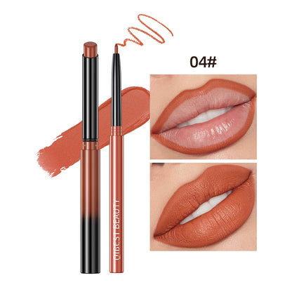 2pcs Lipstick Lipliner Matte Nude Lip Liner Pencil Waterproof Set