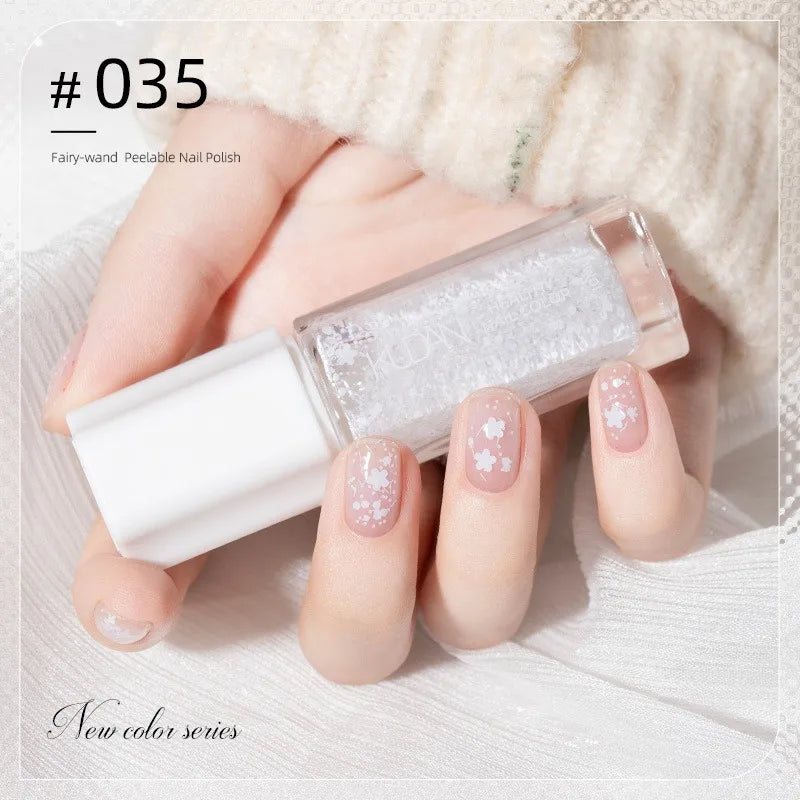 Colorful Water-Base Nail Polish 40 Colors Air Dry Peel Off Nail Art