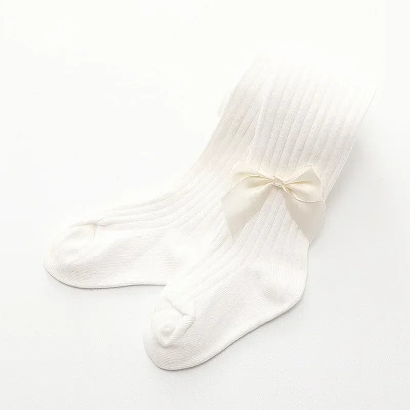 0-4 Years Pantyhose For Infants Newborns Toddlers Cotton Tight Bowknot Mesh