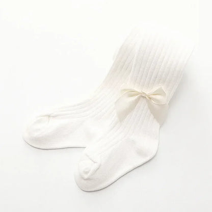 0-4 Years Pantyhose For Infants Newborns Toddlers Cotton Tight Bowknot Mesh
