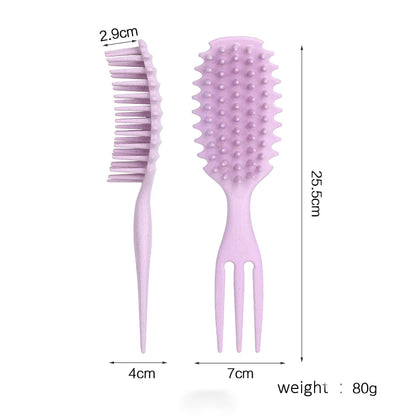 Cepillo definidor de rizos para cabello rizado