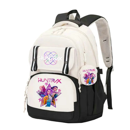 KPop Demon Hunters School Bag Backpack Zipper Bookbag