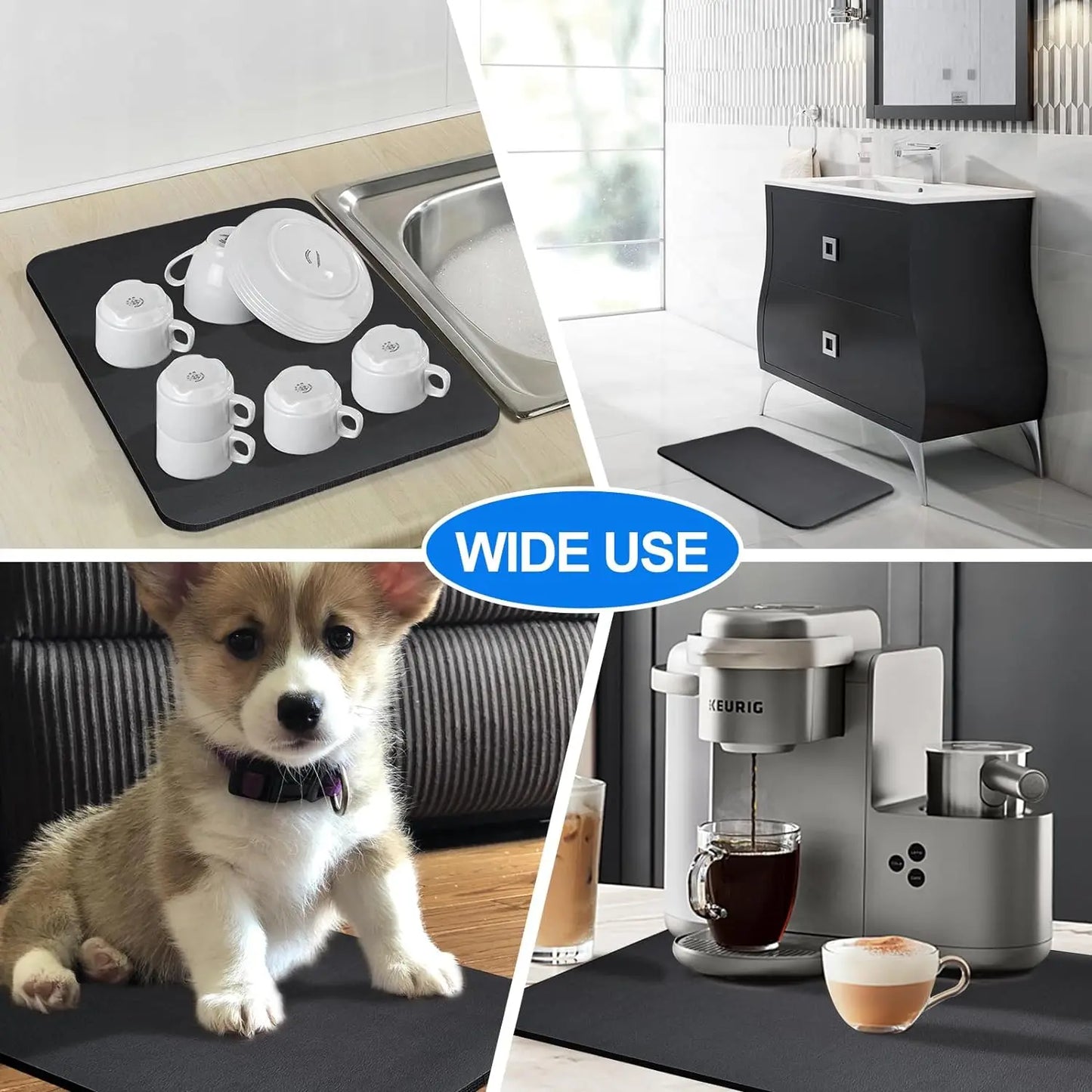 Large Kitchen Super Absorbent Drying Mat