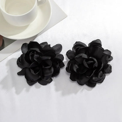 Exaggerated Big Flower Stud Earrings