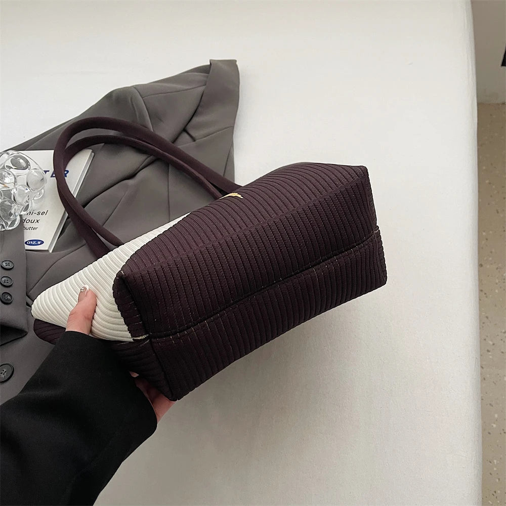 Bird Design Knitted Shoulder Bags