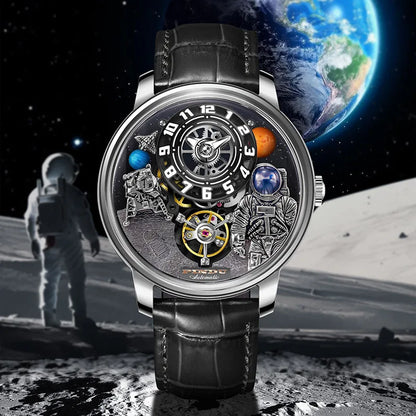 Luxury Robot Astronaut Space Sapphire Luminous Waterproof Watches