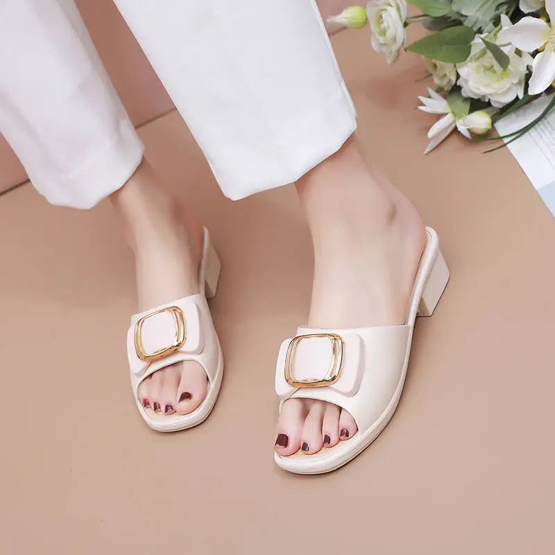 Versatile Thick Sole Flip Flops Slides Slippers