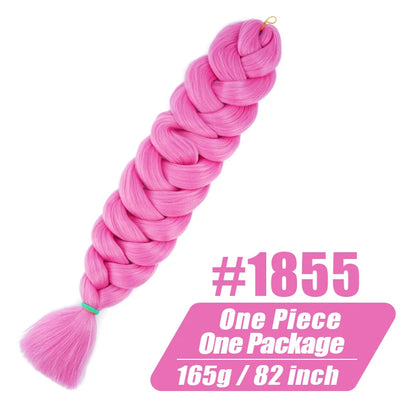 82 Inch Long Jumbo Braiding Hair Synthetic Braids Crochet Hair Extensions 165g
