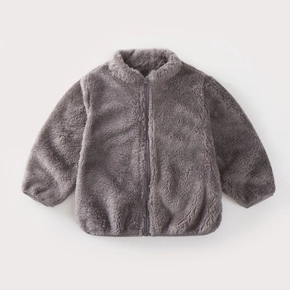 Plush Coat Autumn Winter Warm Baby Girl Boy Casual Toddler Jacket