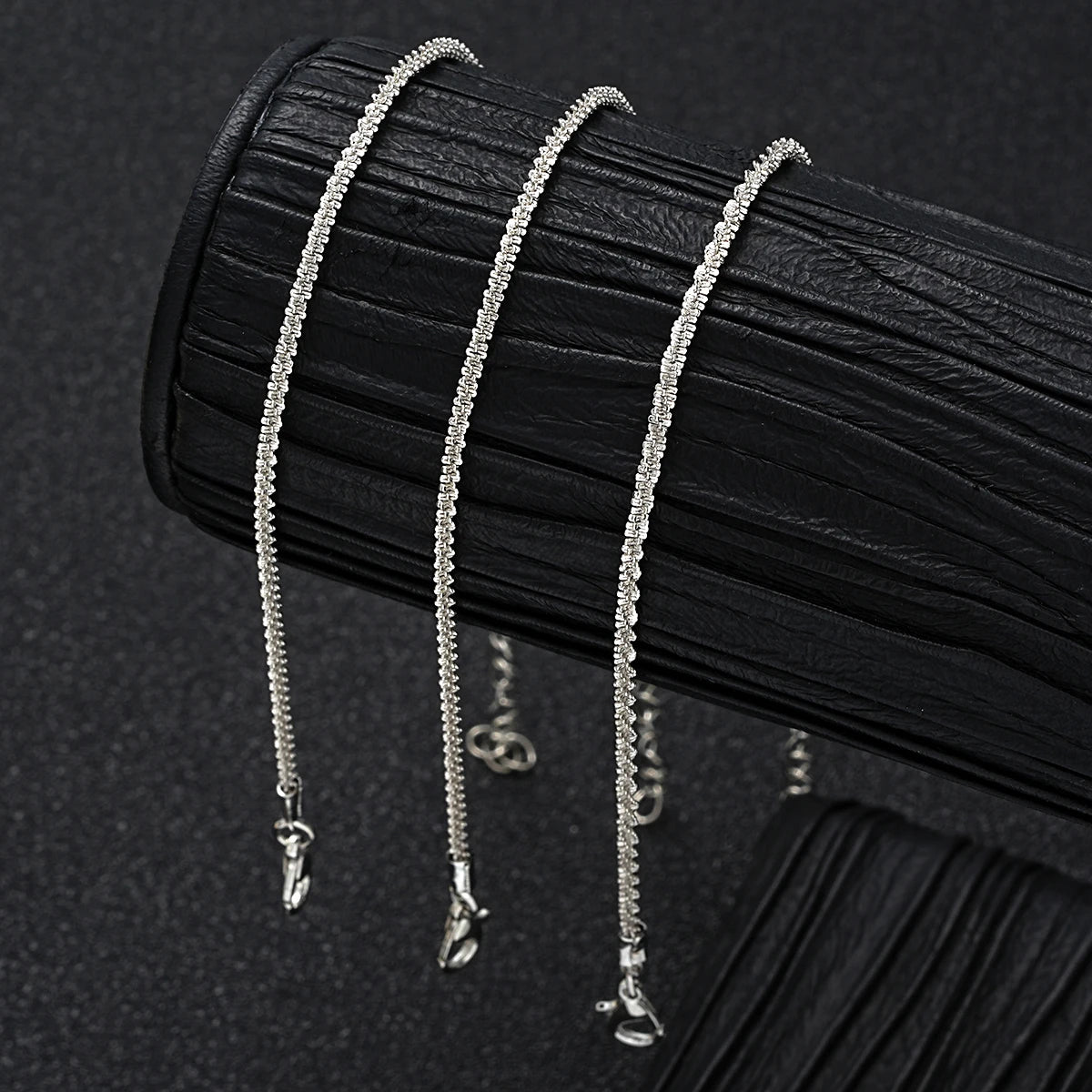 3 Pcs Sparkling Chain Zircon Heart Bracelet Set
