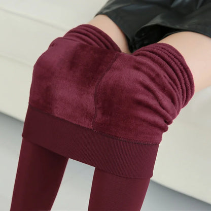 Warm Thicken Velvet Elastic High Waist Leggings Tights Skinny Sexy Socks Leggings