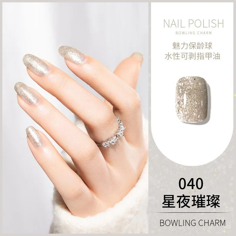 40 Colors Nail Polish Water-based Quick Drying Tearable Nail Art