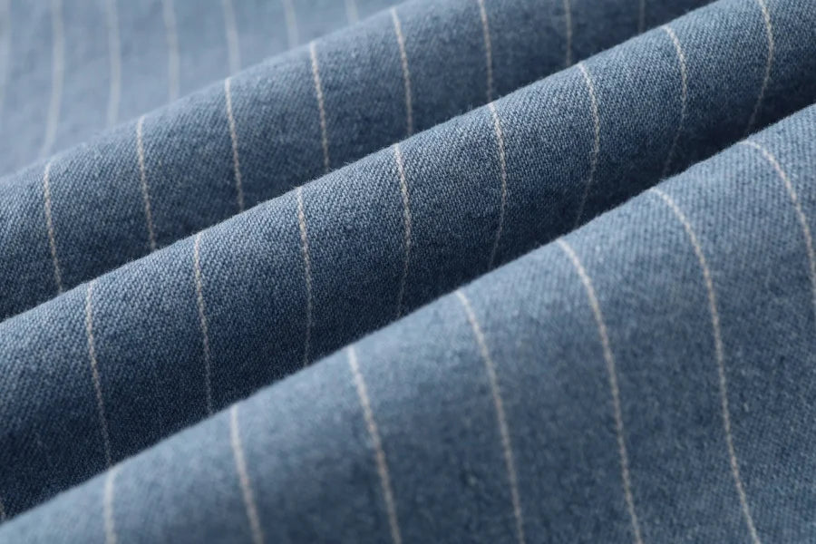 falda vaquera de rayas diplomáticas