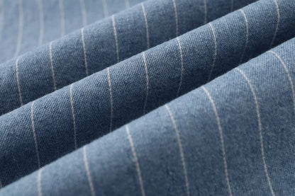 falda vaquera de rayas diplomáticas