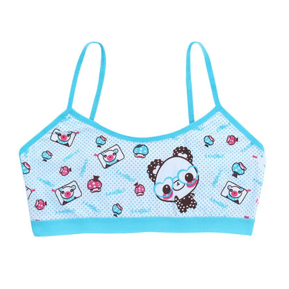 Teenage Girls Vest Bras Cartoon Panda Underwear